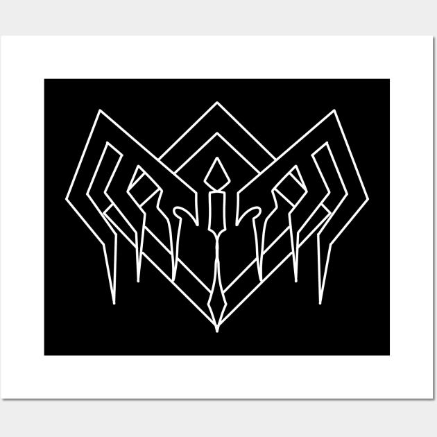 TBATE4 Lances Mark / Symbol in Cool Black Line Art Vector from the Beginning After the End / TBATE Manhwa Wall Art by itsMePopoi